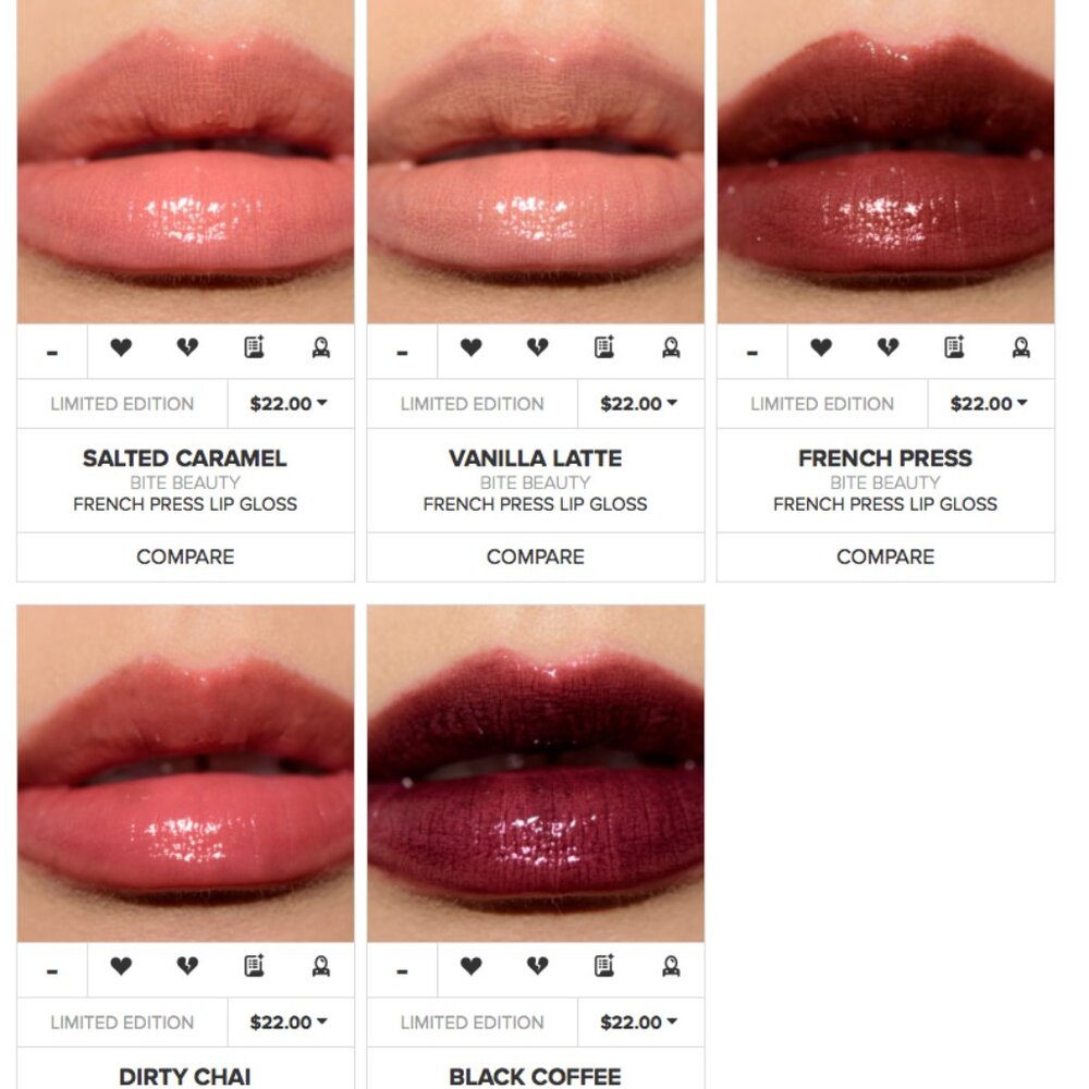 BNIB FRENCH PRESS BRILLIANT LIP GLOSS Nudes Last Ones in Salted Caramel